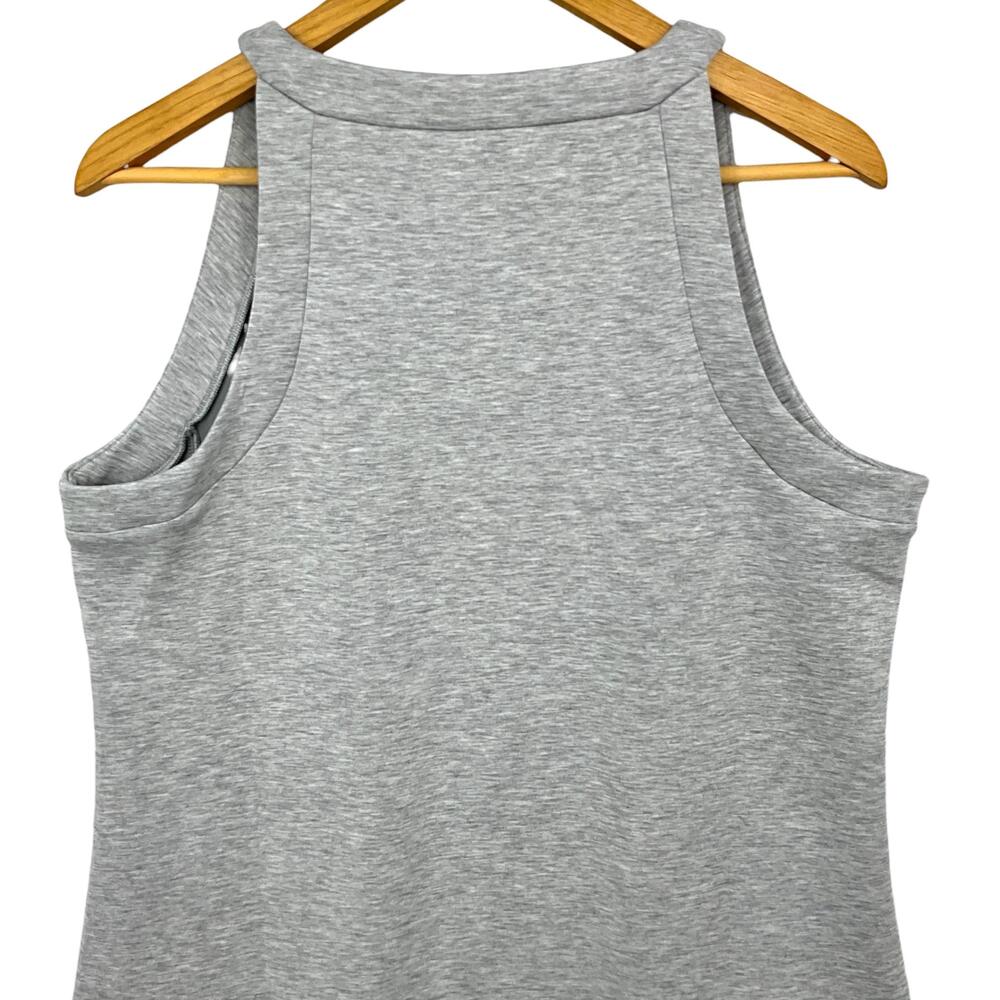 Spanx AirEssentials Dress Womens XL Gray Sleeveless High Neck Knit Knee Length - Picture 4 of 10